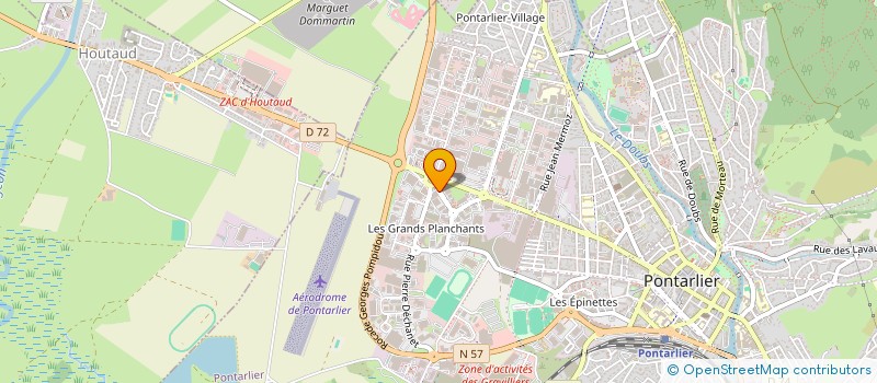 localisation de l'entreprise O DOUBS BIO à PONTARLIER
