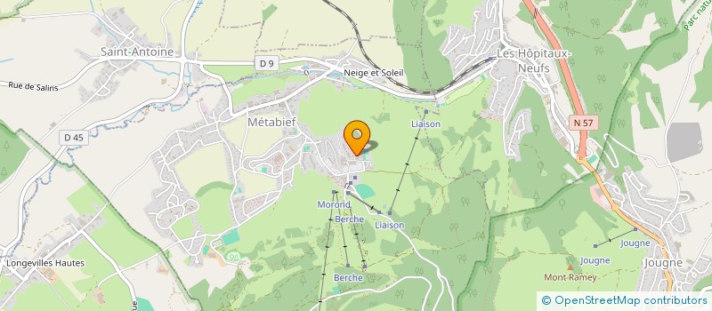 localisation de l'entreprise O DOUBS SEJOURS  METABIEF