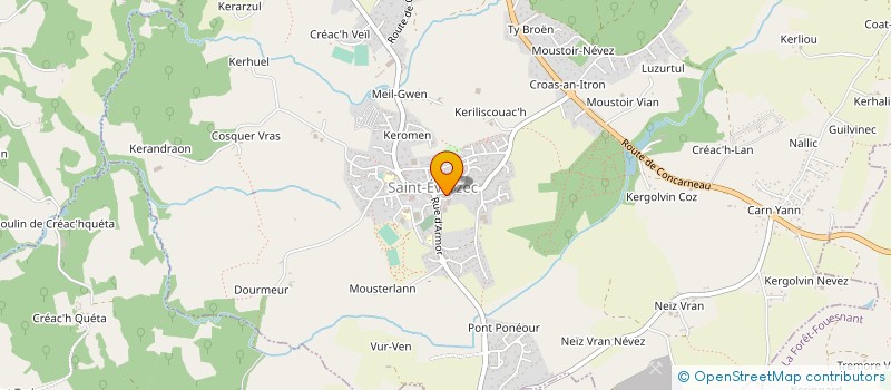 localisation de l'entreprise O DOUCEURS DE LILY à SAINT-EVARZEC