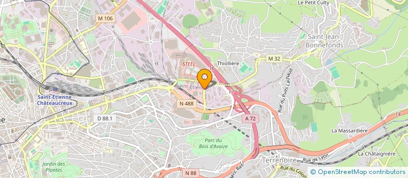 localisation de l'entreprise O DRAGON  SAINT-ETIENNE