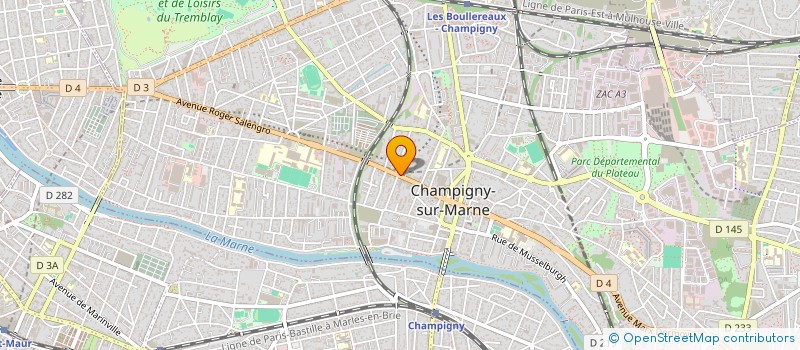 localisation de l'entreprise O'DUBAI à CHAMPIGNY-SUR-MARNE
