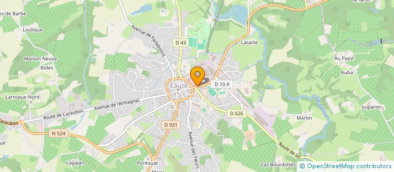 localisation de l'entreprise O.E.E.  EAUZE