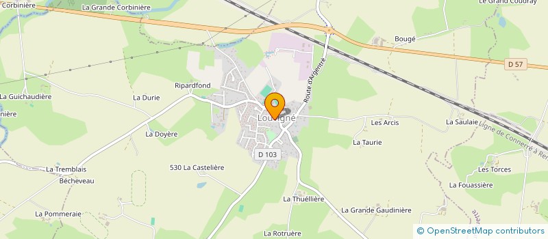 localisation de l'entreprise O.E.T.  LOUVIGNE