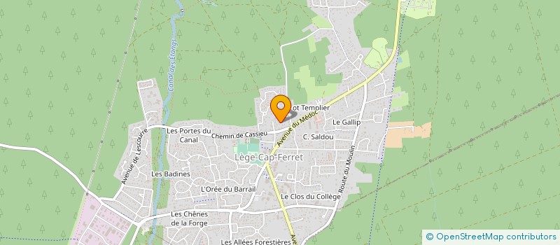 localisation de l'entreprise O-ECONOMIA à LEGE-CAP-FERRET