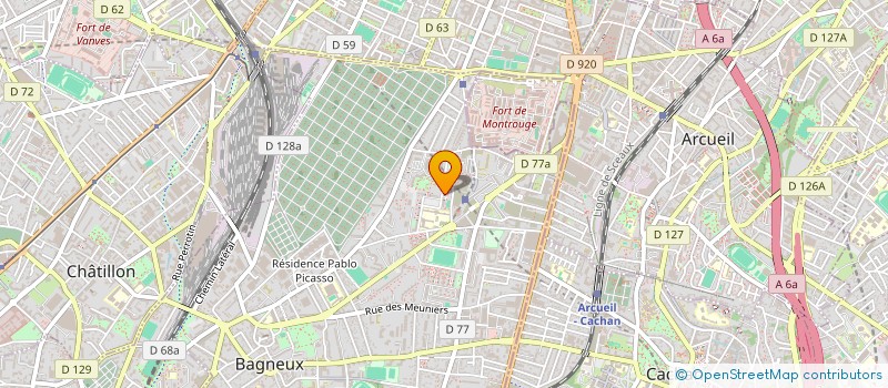 localisation de l'entreprise O.ELEC à BAGNEUX