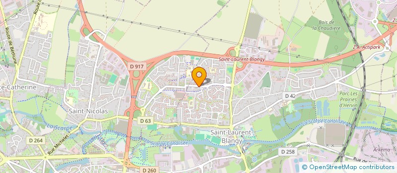 localisation de l'entreprise O'ERGY  SAINT-LAURENT-BLANGY