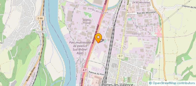 localisation de l'entreprise O ETANCHEITE  PORTES-LES-VALENCE