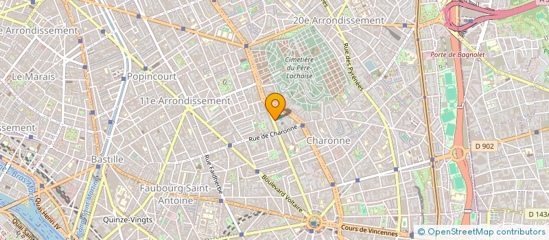 localisation de l'entreprise O.F.F.L.  PARIS