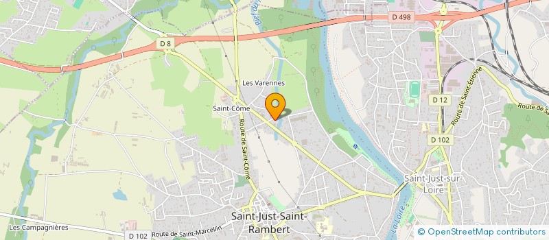 localisation de l'entreprise O.F.M.23  SAINT-JUST-SAINT-RAMBERT