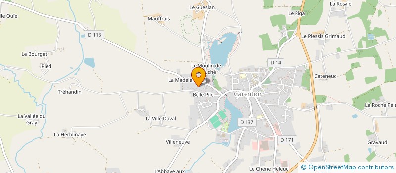localisation de l'entreprise O.F.M. OUVERTURE FERMETURE MENUISERIE à CARENTOIR