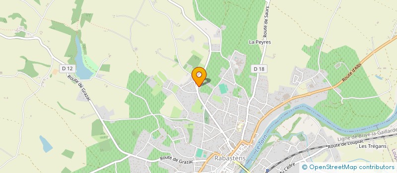localisation de l'entreprise O FER WOOD à RABASTENS