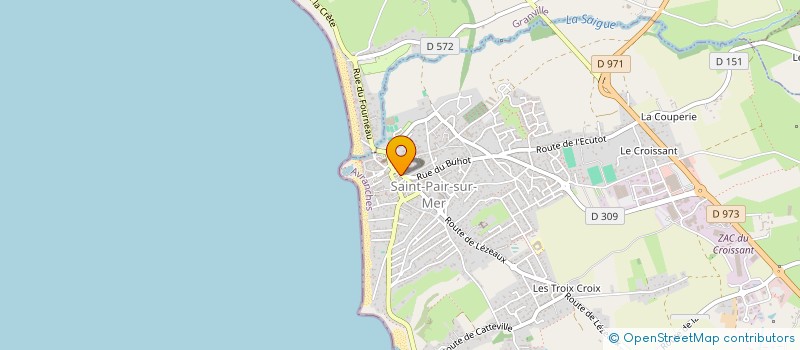 localisation de l'entreprise O FEU DE BOIS  SAINT-PAIR-SUR-MER