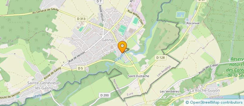 localisation de l'entreprise O FIL DE L'EAU  GASNY