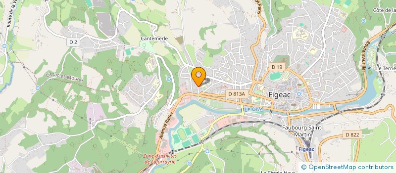 localisation de l'entreprise O'FILTRE PISCINE  FIGEAC