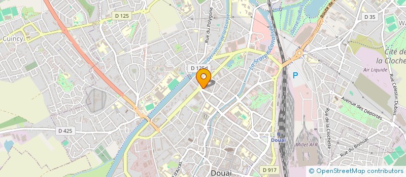 localisation de l'entreprise O'FIVE à DOUAI