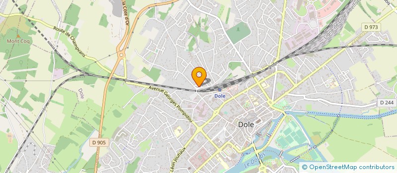 localisation de l'entreprise O'FRAICHEUR à DOLE