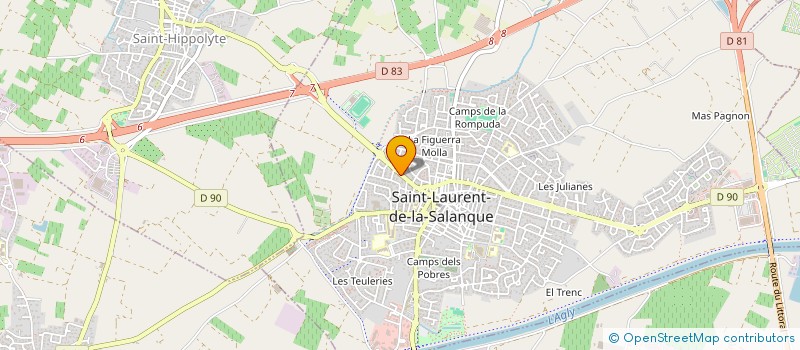 localisation de l'entreprise O'FRATES  SAINT-LAURENT-DE-LA-SALANQUE