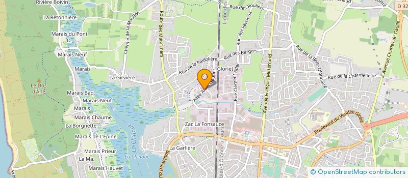 localisation de l'entreprise O & G à LES SABLES D'OLONNE