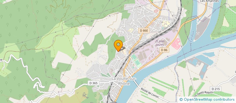 localisation de l'entreprise O G C  LA VOULTE-SUR-RHONE