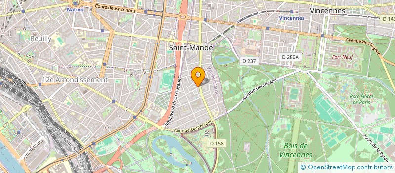 localisation de l'entreprise O.G.E.C. DE SAINT MANDE  SAINT-MANDE