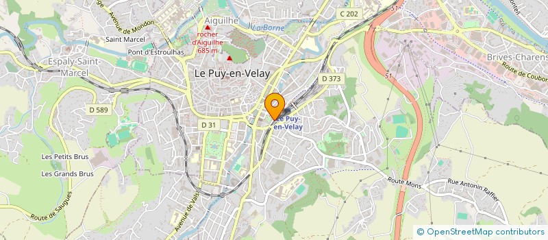 localisation de l'entreprise O.G.E.C. ECOLE PRIVEE GROUPE SCOLAIRE DES CARMES  LE PUY EN VELAY
