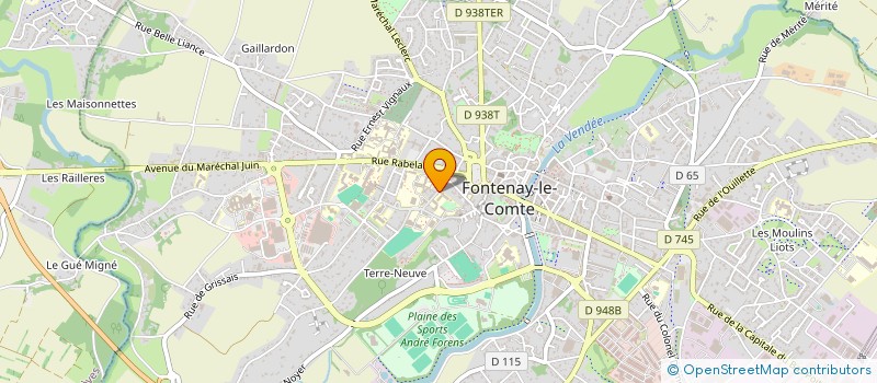 localisation de l'entreprise O G E C IN CA F à FONTENAY-LE-COMTE