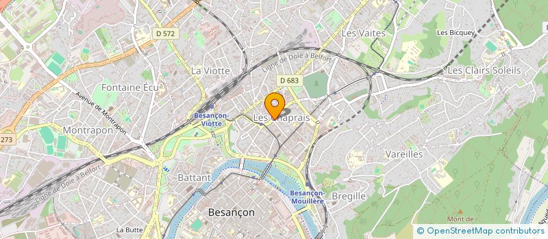 localisation de l'entreprise O.G.M.E à BESANCON