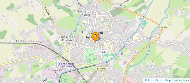 localisation de l'entreprise O.G.S. à ST AMAND-LES-EAUX