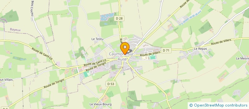 localisation de l'entreprise O.G.S. MARKET  CAUMONT-SUR-AURE