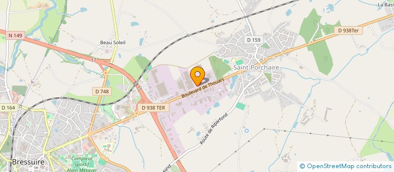 localisation de l'entreprise O. G. TRANS à BRESSUIRE