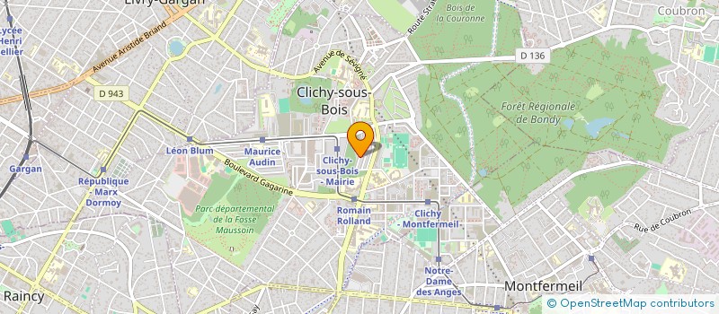localisation de l'entreprise O.G.Y.N GROUPE à CLICHY-SOUS-BOIS