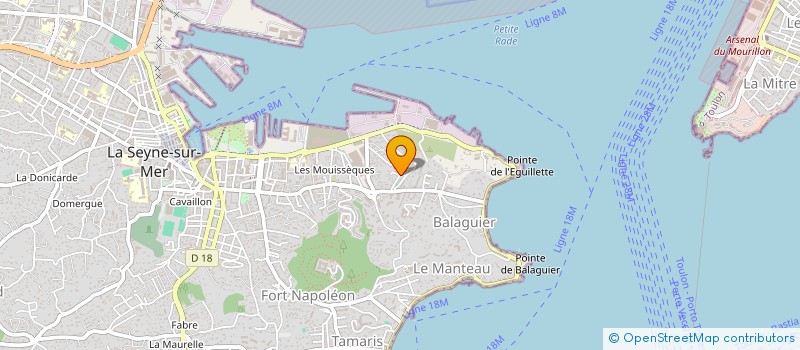 localisation de l'entreprise O GARAGE  LA SEYNE-SUR-MER