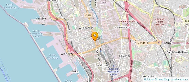 localisation de l'entreprise O'GARAGE FOOD à MARSEILLE