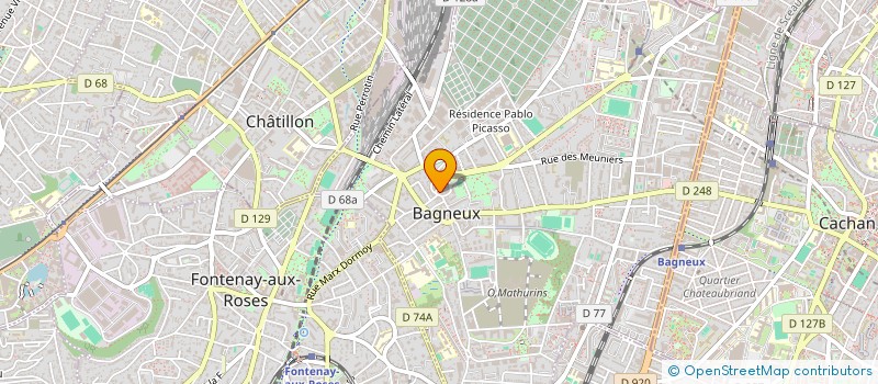 localisation de l'entreprise O'GARDEN BAGNEUX à BAGNEUX
