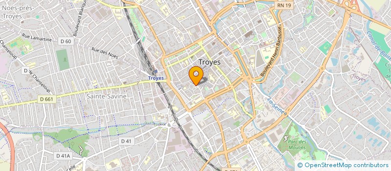 localisation de l'entreprise O GITES à TROYES