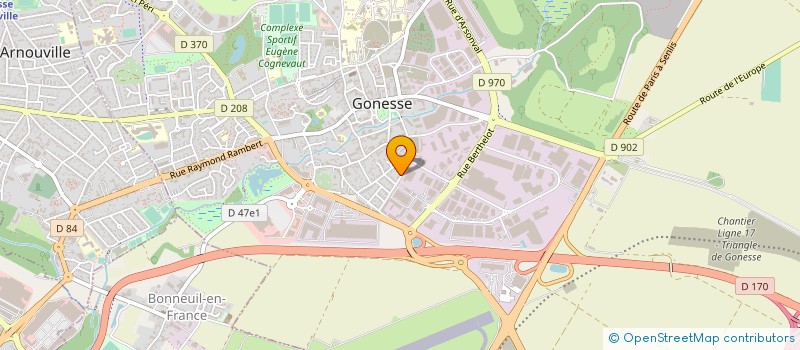 localisation de l'entreprise O'GLACONS à GONESSE
