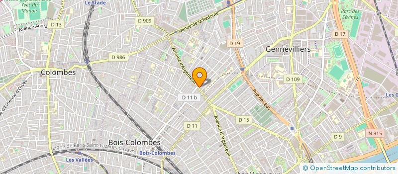 localisation de l'entreprise O'GLOBE à ASNIERES-SUR-SEINE