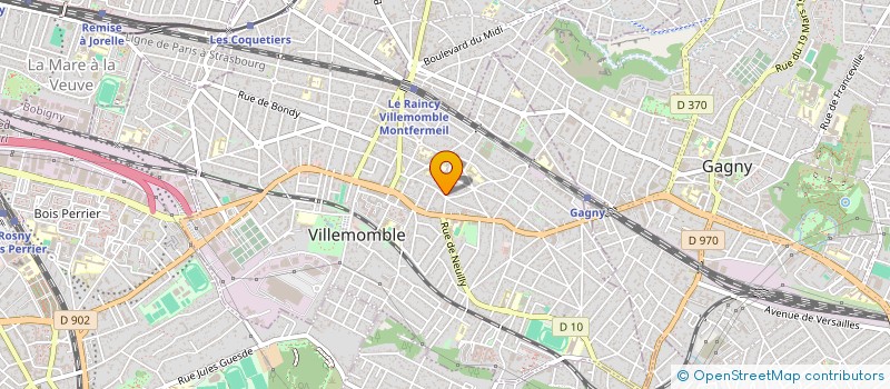 localisation de l'entreprise O' GOLD à VILLEMOMBLE