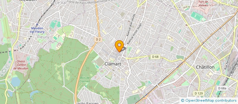 localisation de l'entreprise O'GOLF à CLAMART