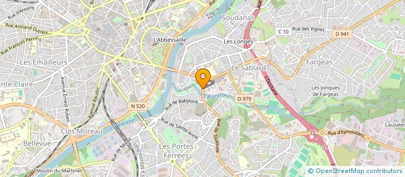 localisation de l'entreprise O'GOURMET à LIMOGES