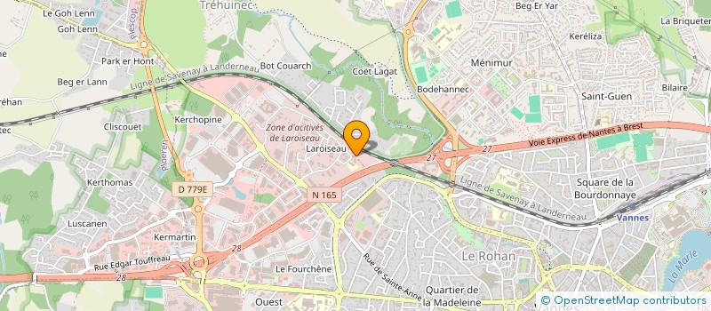 localisation de l'entreprise O'GRAVITY à VANNES