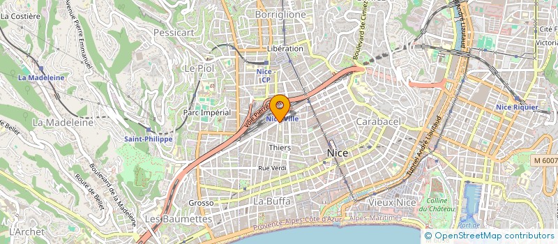 localisation de l'entreprise O'GRILL à NICE