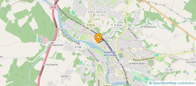 localisation de l'entreprise O'GRILL à ARGENTON-SUR-CREUSE