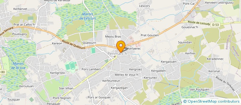 localisation de l'entreprise O GUE  PENMARCH
