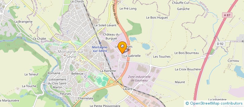 localisation de l'entreprise O'GUSTE  MORTAGNE-SUR-SEVRE