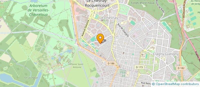 localisation de l'entreprise O&H CONSULTING  LE CHESNAY-ROCQUENCOURT