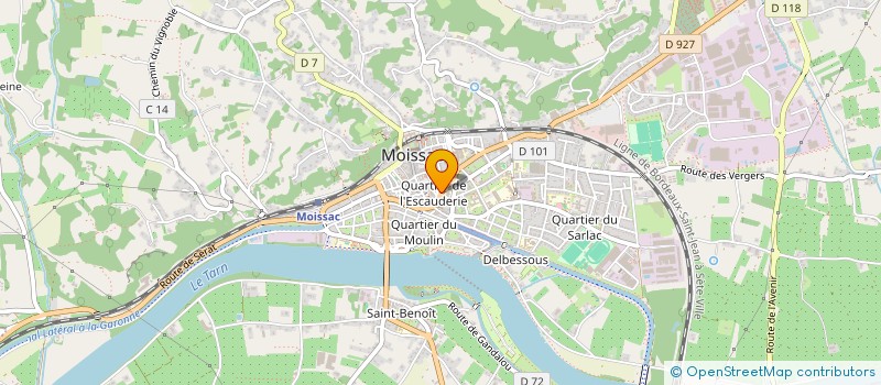 localisation de l'entreprise O'HAIR BARBER  MOISSAC