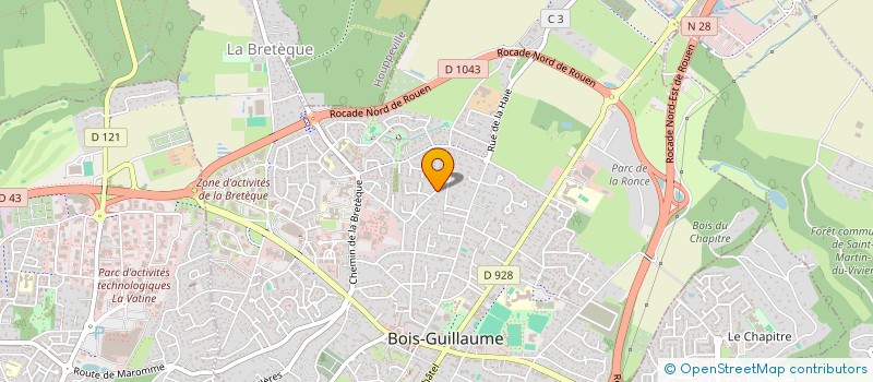 localisation de l'entreprise O'HAPPY CLUB à BOIS GUILLAUME
