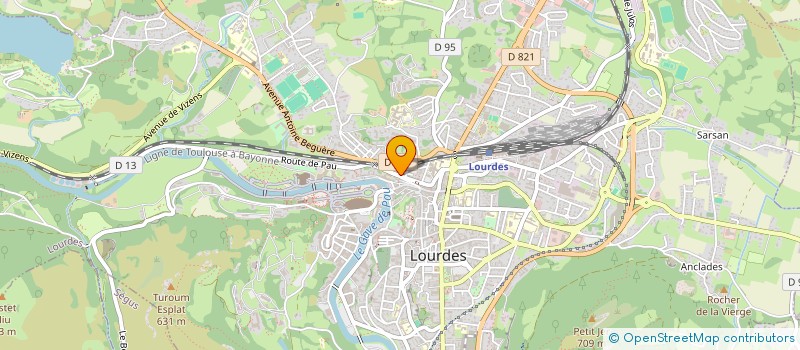 localisation de l'entreprise O HOTELLERIE à LOURDES