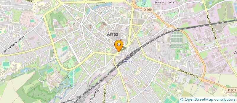 localisation de l'entreprise O.I CHASSEURS D'IMAGES ARTESIENS à ARRAS